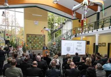 Taucha, erster Tag der Wirtschaft - Claus Gröhn, Präsident der Handwerkskammer zu Leipzig