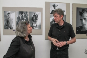 Fotografin Christiane Eisler und Prof. Dr. Peter M. Wald im Gespräch am Vorabend des HR Innovation Day 2017 in Leipzig