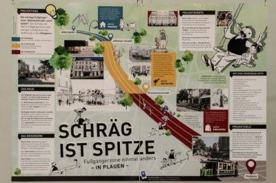 Erster Preis Ab in die Mitte 2016 - Projekt der Stadt Plauen "Schräg ist Spitze"