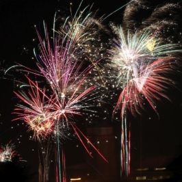 Eilenburg - Silvester 2016, Feuerwerk in der Stadt