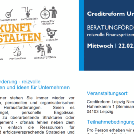 Flyer zum Vortrag Beratungsförderung