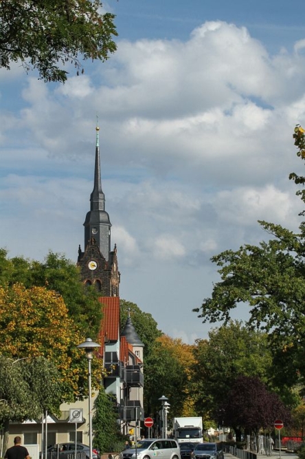 Coswig - Blick in eine Straße beim Spaziergang vor dem Workshop