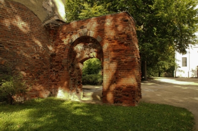 Kloster Altzella in Nossen - Reste Backsteinmauer