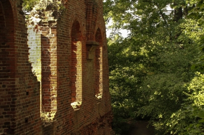 Vor dem Workshop zur Fachkräftesicherung - Kloster Altzella in Nossen, Sommerrefektorium, Hinteransicht