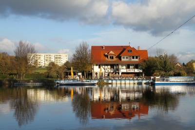 Fähre in Schmölen bei Bennewitz im Landkreis Leipzig