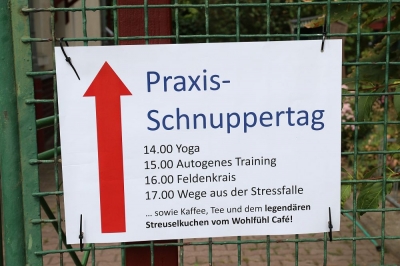 Eilenburg - Praxisschnuppertag, Autogenes Training und andere Gesundheitswelten