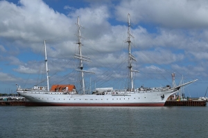 Gorch Fock 1 im Stralsunder Hafen